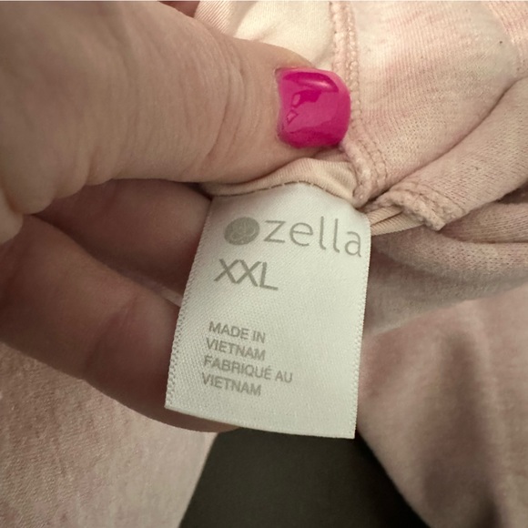 Zella Soft & Cozy Crew Sweatshirt in Heathered Pink Size XXL GUC - Picture 6 of 9
